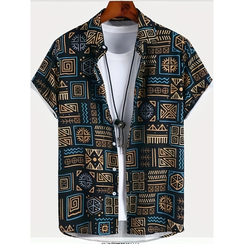 Vintage Hawaiian Floral Shirt - Kemeja Hawaii Pria Bahan Tipis Bernapas,