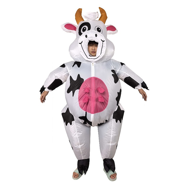 Suits - Kostum Sapi Tiup Lucu untuk Halloween,