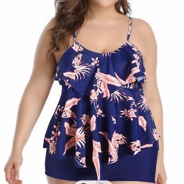 Tankini Wanita Bikini Motif Bu - Shorts ulasan dan harga