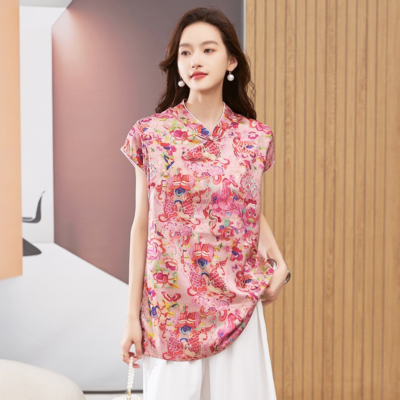 Blus Wanita Lengan Pendek Kera - Shirts ulasan dan harga