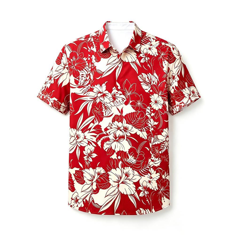 Kemeja Hawaii Motif Bunga Vint - Vintage Hawaiian Floral Shirt ulasan dan harga