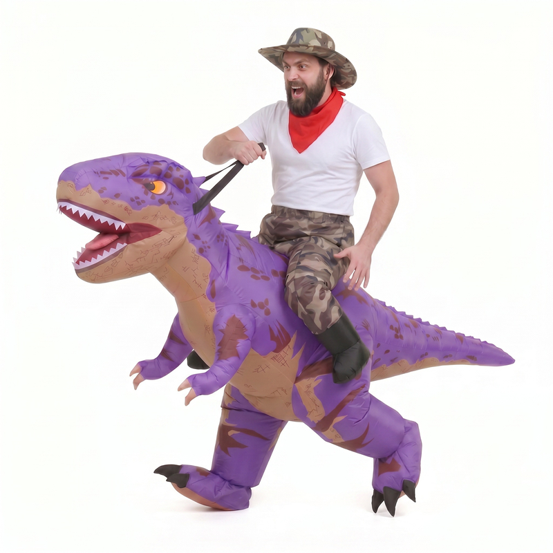 Kostum T-Rex Tiup Warna Ungu d - Suits ulasan dan harga