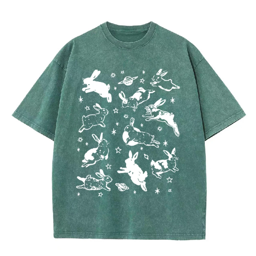 Kaos Vintage Kelinci Luar Angk - Acid Wash Vintage Graphic T Shirt ulasan dan harga