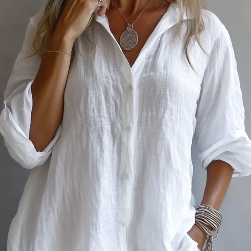 Baju Wanita Musim Semi Gugur,  - Mens Linen Shirt Long Sleeve ulasan dan harga