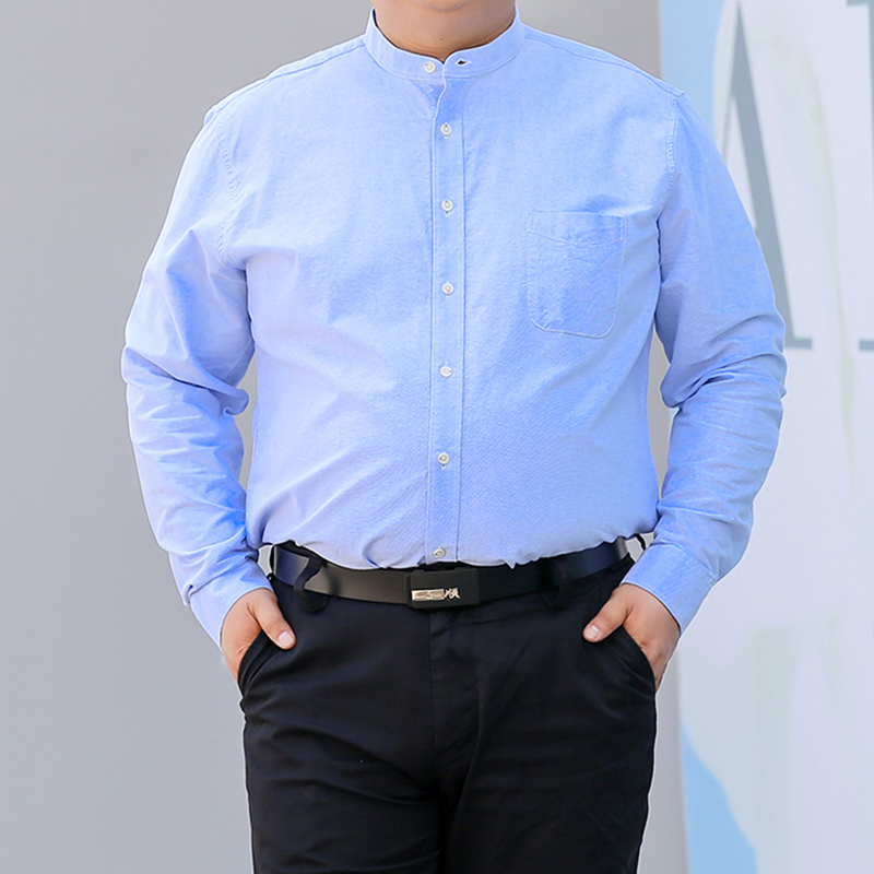 Kemeja Korea Musim Gugur Baru  - Mandarin Collar Formal Shirt Slim Fit ulasan dan harga