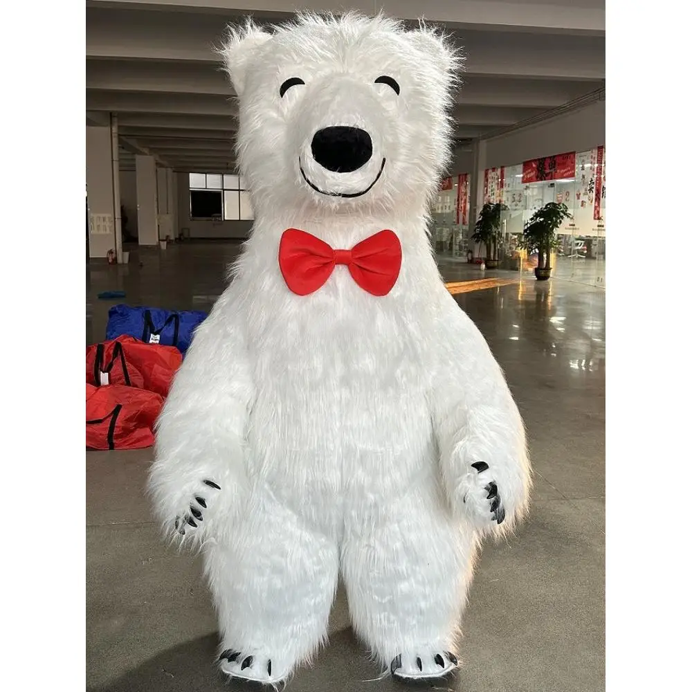 Kostum Maskot Beruang Kutub Pu - Suits ulasan dan harga