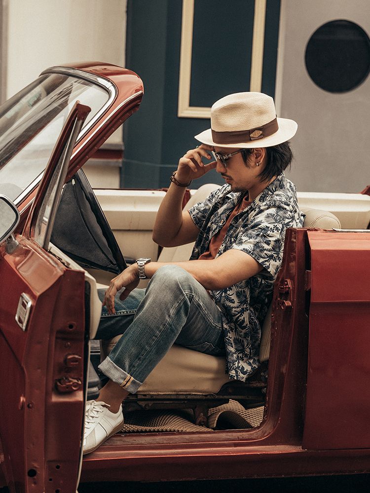 Kemeja Hawaii Modis Pria, Leng - Vintage Hawaiian Floral Shirt ulasan dan harga